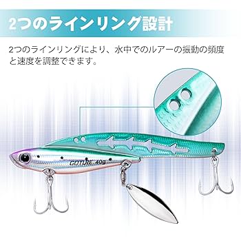 国産メーカールアーセット Amazon.co.jp: Goture ブレードジグ メタルジグ シーバスルアー